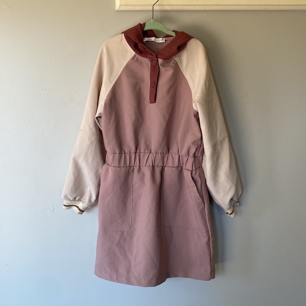 Zara blush pink dusty rose girls youth jacket